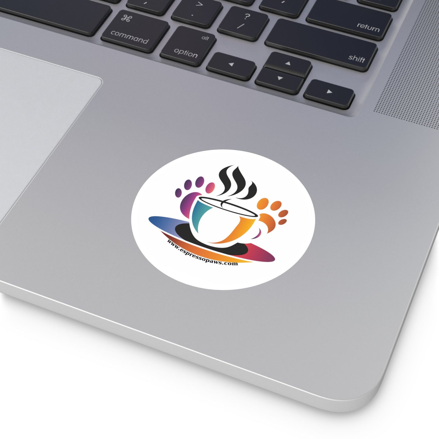 Espresso Paws Logo Round Stickers - Indoor\Outdoor