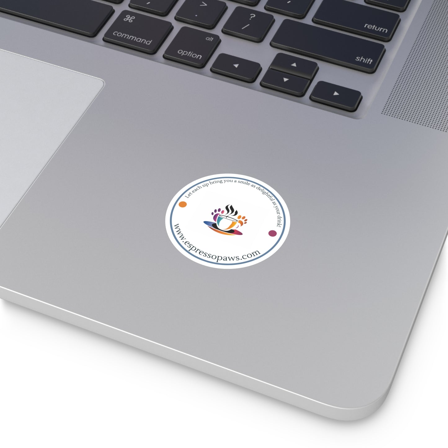 Espresso Paws Logo Round Stickers - Indoor\Outdoor